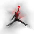 Jumpman Illustration by Francesco Scura on GIANT ART - red digital painting