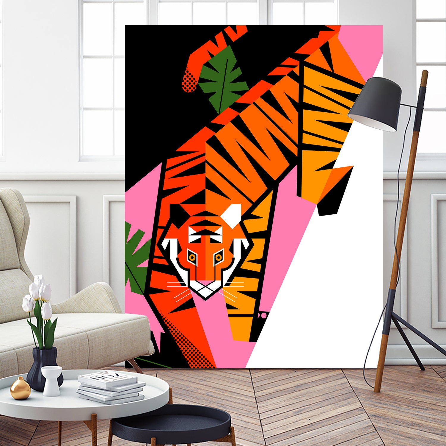 Tiger by 2BROS Creative on GIANT ART - white digital drawing