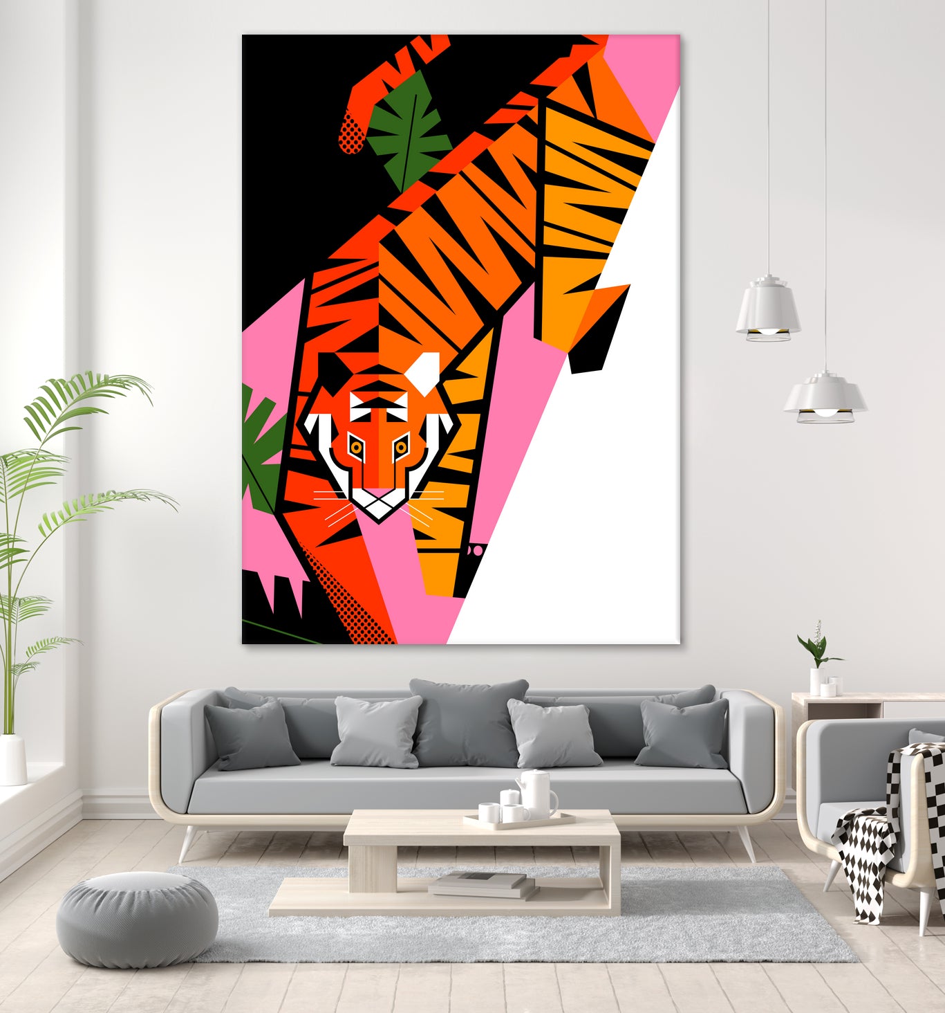 Tiger by 2BROS Creative on GIANT ART - white digital drawing