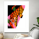 Tiger by 2BROS Creative on GIANT ART - white digital drawing