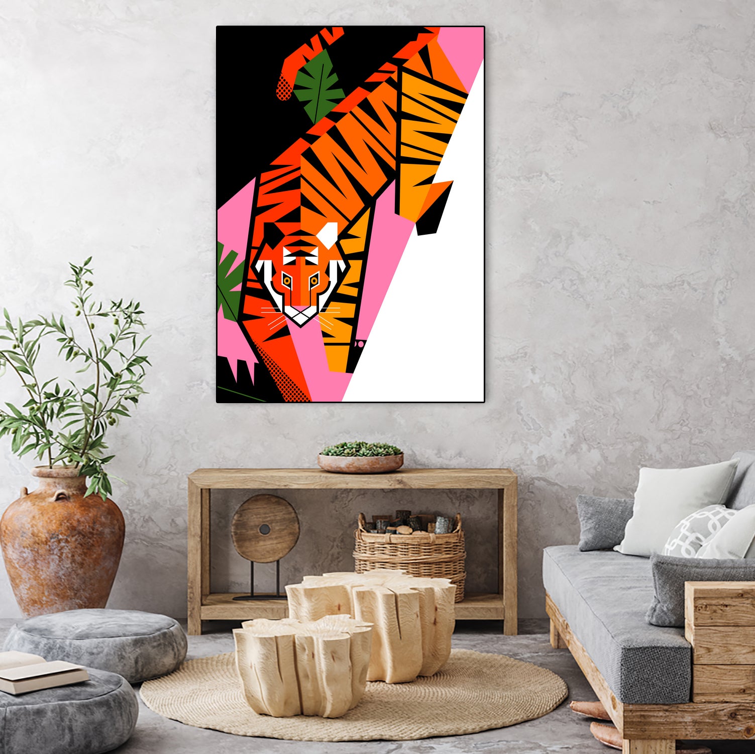 Tiger by 2BROS Creative on GIANT ART - white digital drawing