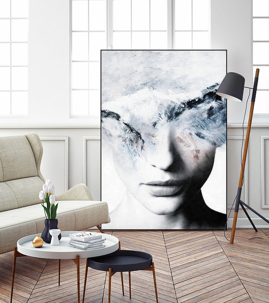 BLUE WAVES by Menelaos Trompoukis on GIANT ART - blue digital painting