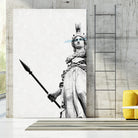 Athena the goddess of wisdom by Menelaos Trompoukis on GIANT ART - gray digital painting