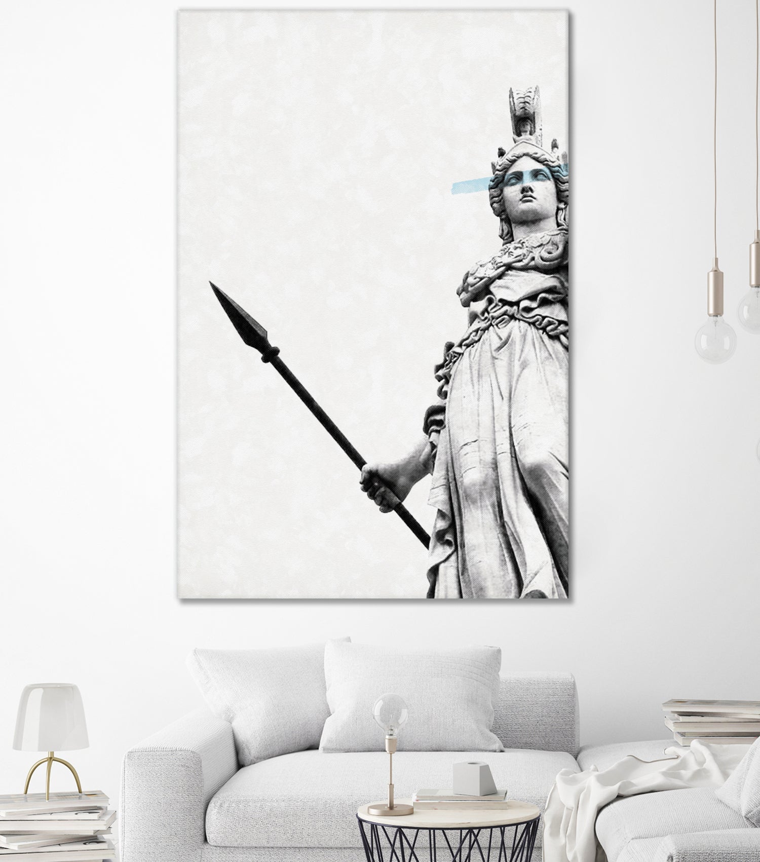 Athena the goddess of wisdom by Menelaos Trompoukis on GIANT ART - gray digital painting