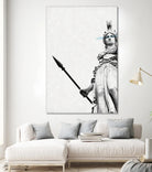 Athena the goddess of wisdom by Menelaos Trompoukis on GIANT ART - gray digital painting