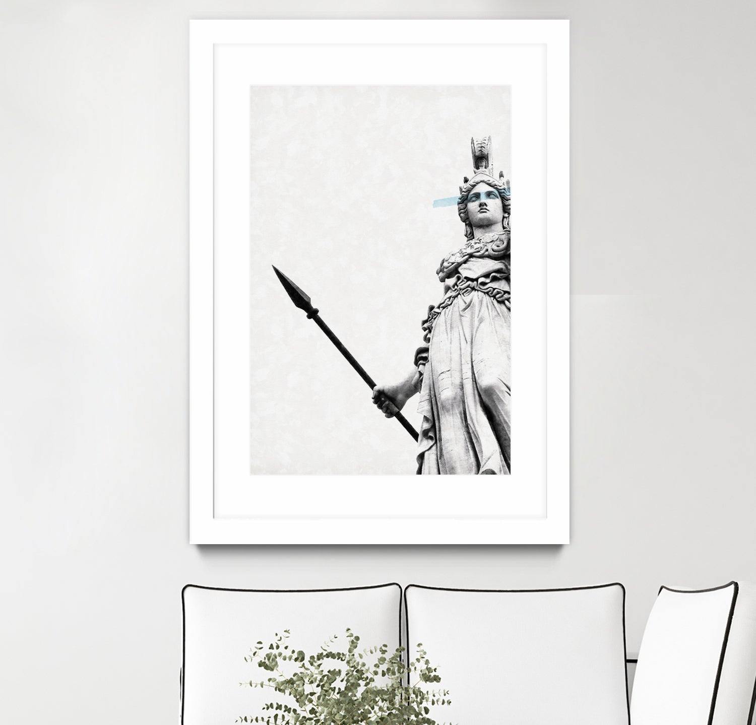 Athena the goddess of wisdom by Menelaos Trompoukis on GIANT ART - gray digital painting