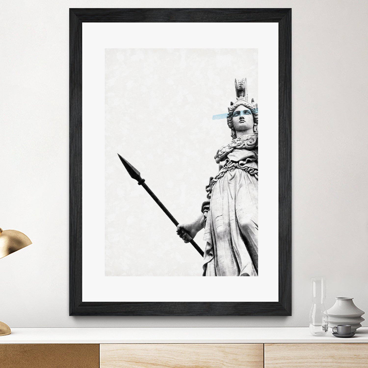 Athena the goddess of wisdom by Menelaos Trompoukis on GIANT ART - gray digital painting