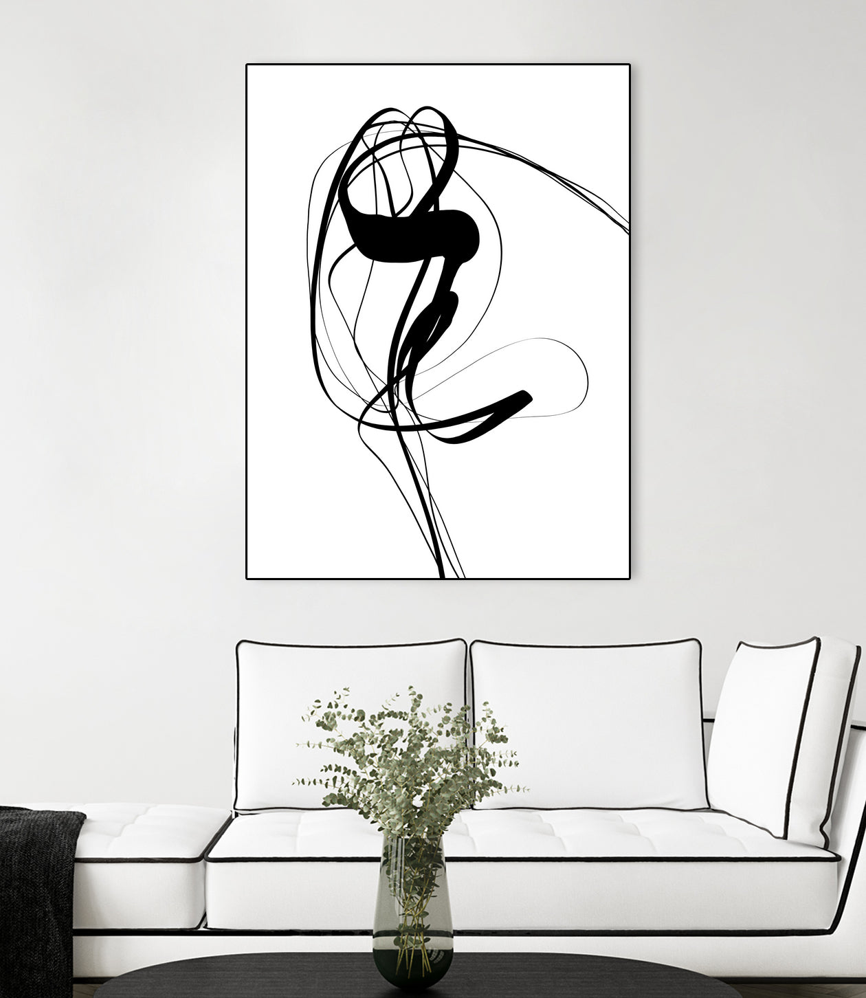 Free hand #121BW by Imre Tóth on GIANT ART - white digital painting