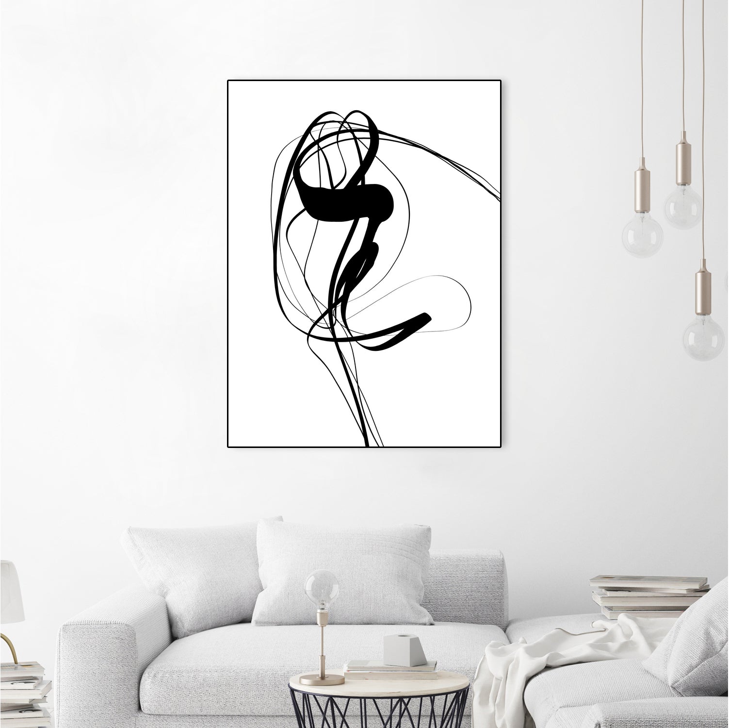 Free hand #121BW by Imre Tóth on GIANT ART - white digital painting