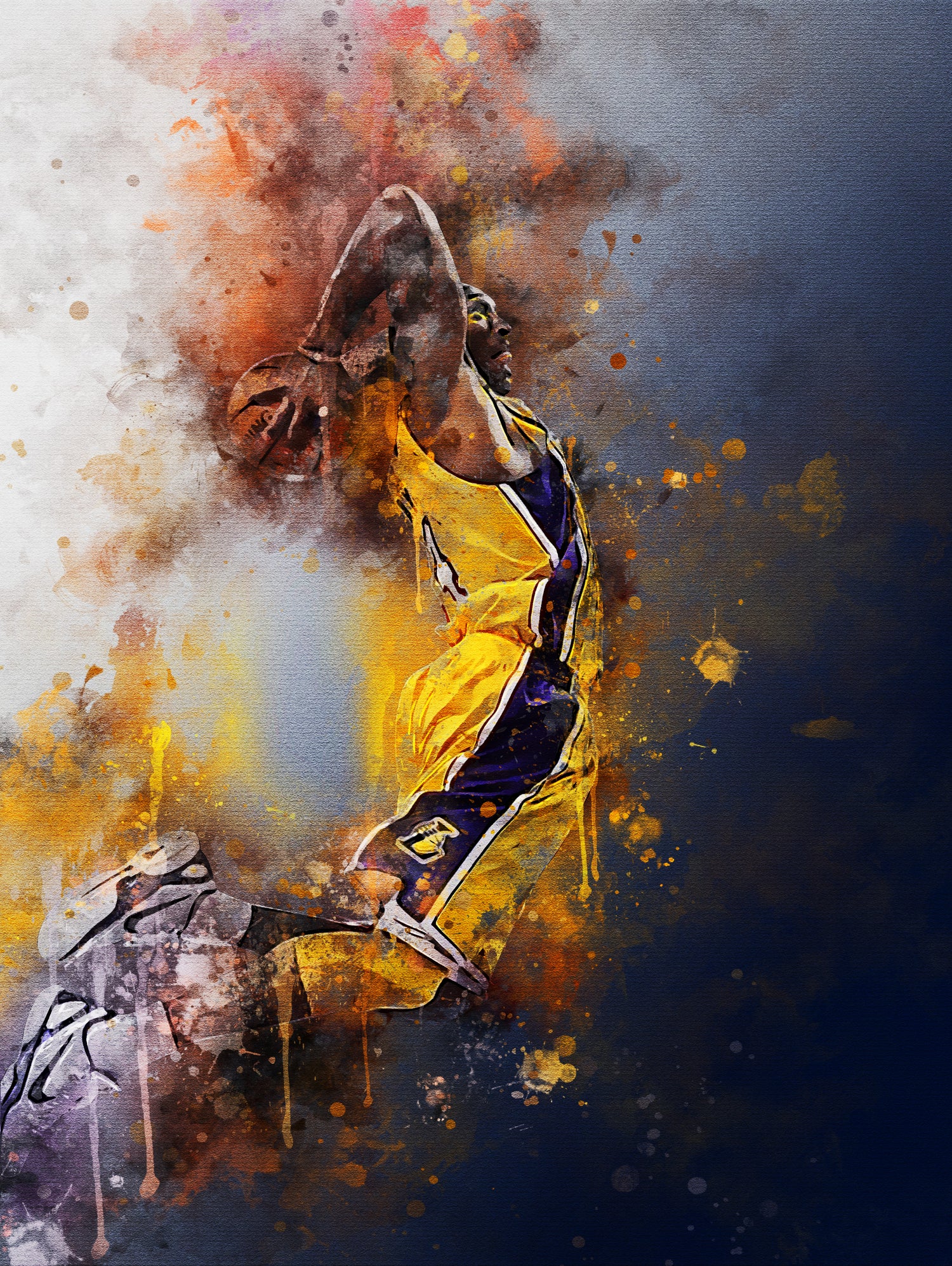 Kobe Bryant by Muhammad Irsan on GIANT ART - white digital painting