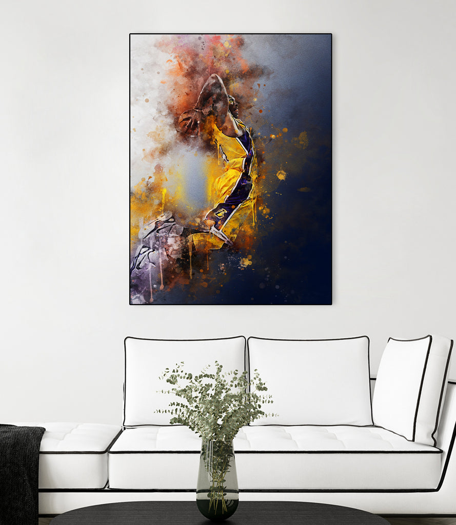 Kobe Bryant by Muhammad Irsan on GIANT ART - white digital painting