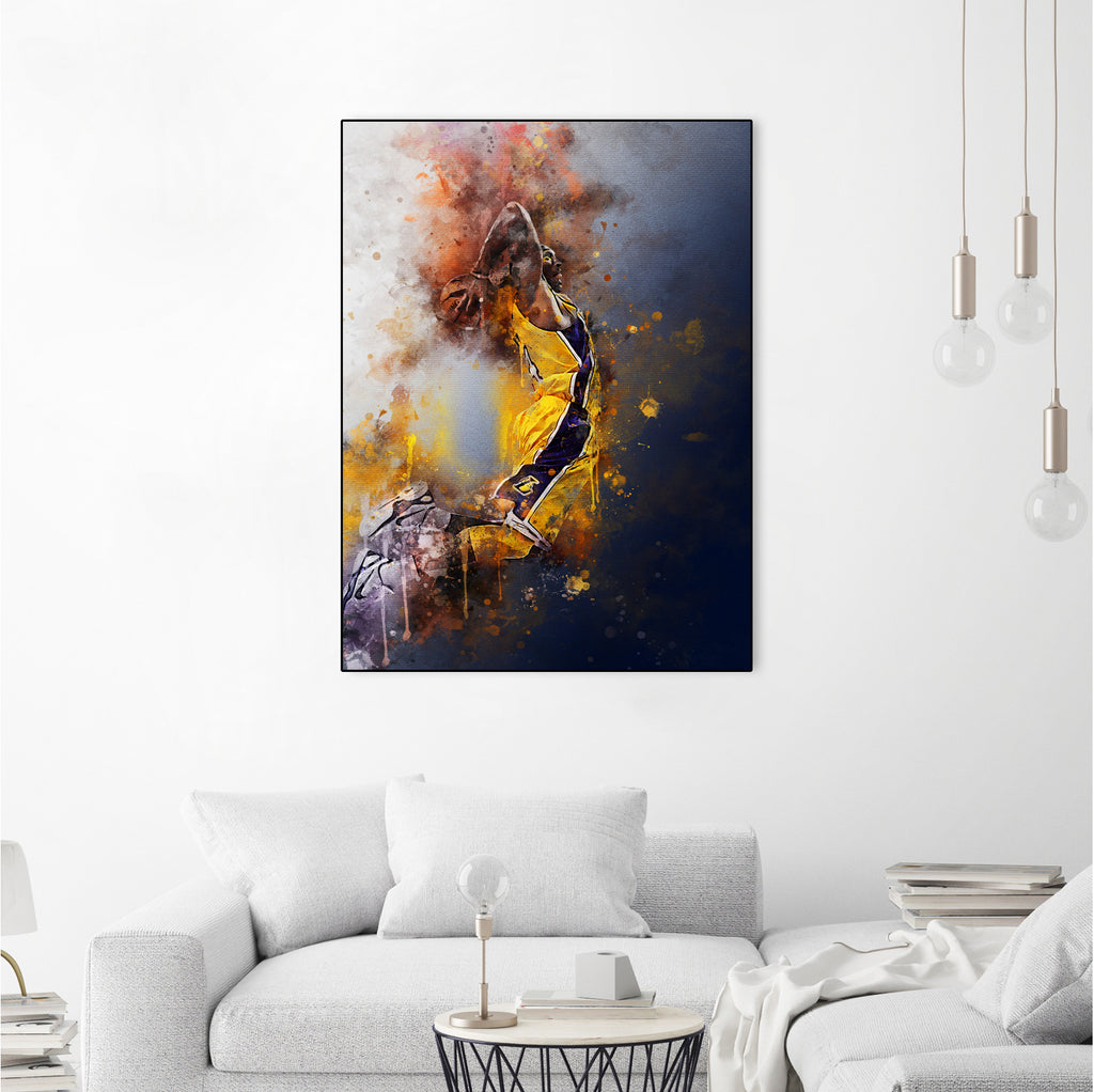 Kobe Bryant by Muhammad Irsan on GIANT ART - white digital painting