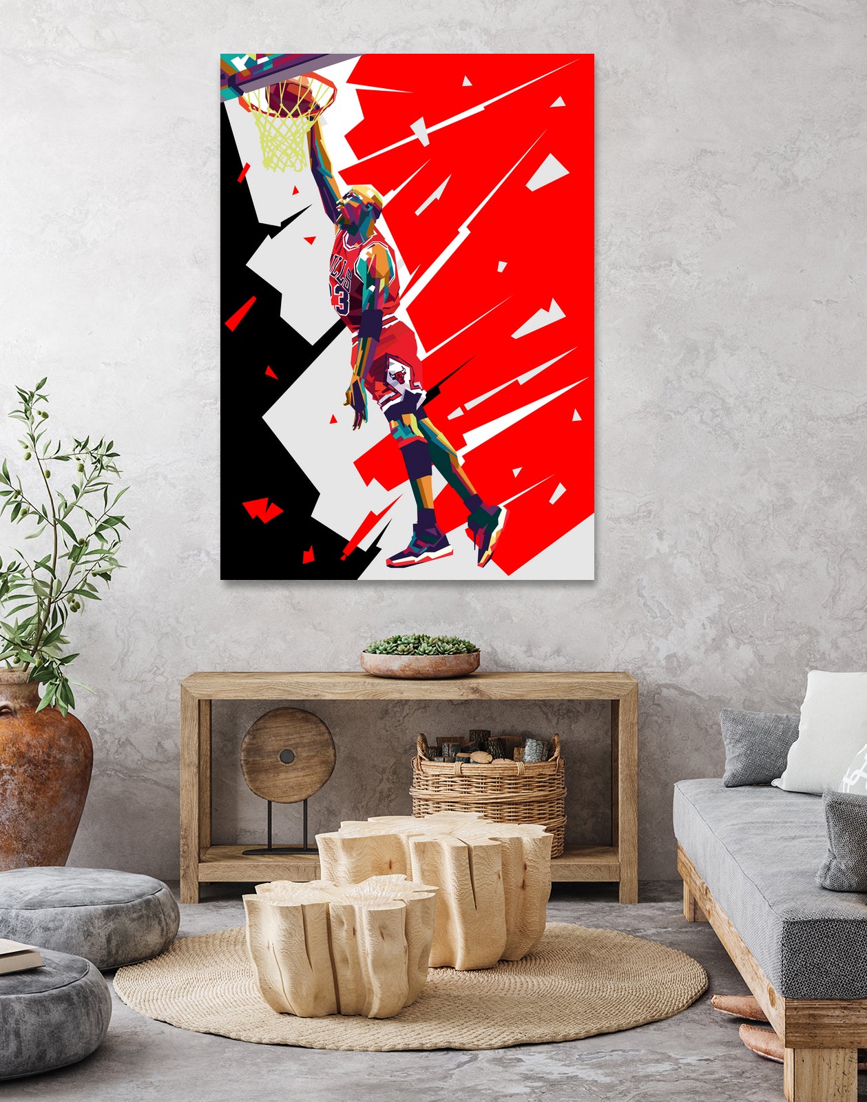michael jordan by yahya agustiono on GIANT ART - white photo illustration