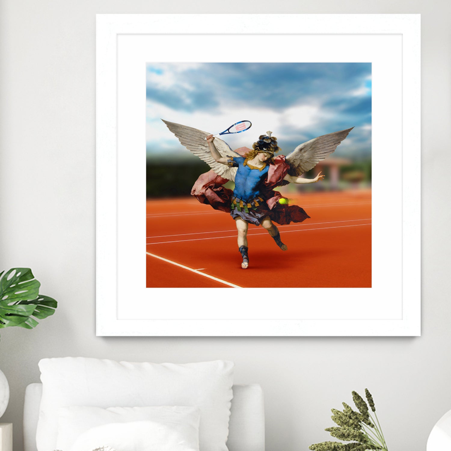 The Tennis Player by José Luis Guerrero on GIANT ART - blue photo manipulation