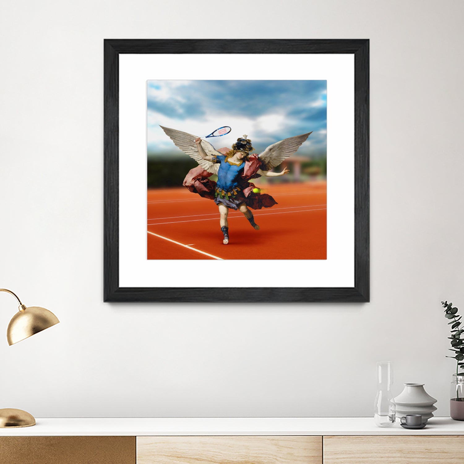 The Tennis Player by José Luis Guerrero on GIANT ART - blue photo manipulation