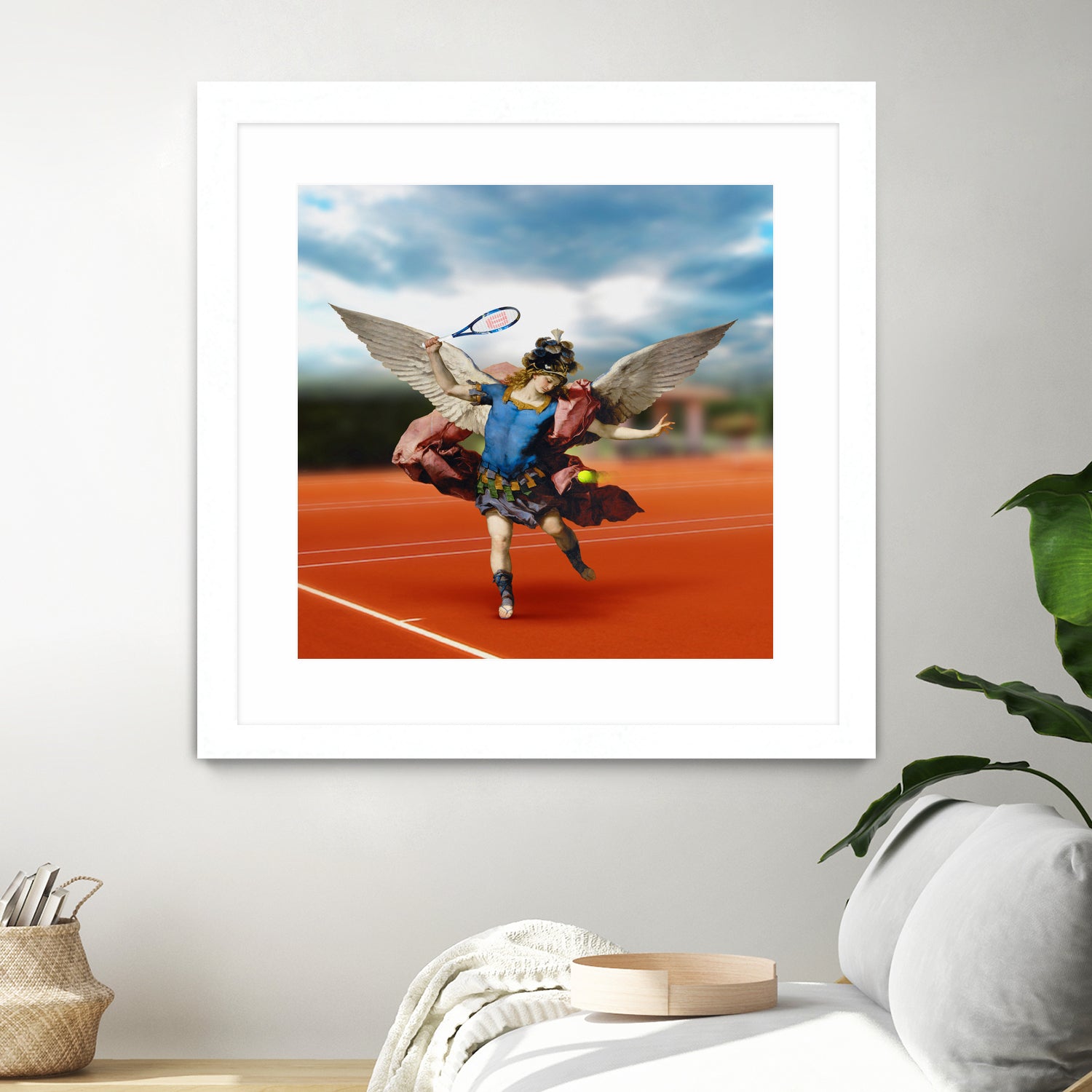 The Tennis Player by José Luis Guerrero on GIANT ART - blue photo manipulation