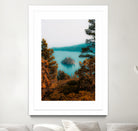 Beautiful island view at Emerald Bay Lake Tahoe California by sutee monchitnukul on GIANT ART - blue photo manipulation