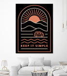 Keep It Simple by Rick Crane on GIANT ART - blue typography