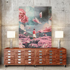 Trying to accept the Distance by Frank Moth on GIANT ART - pink digital painting