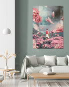 Trying to accept the Distance by Frank Moth on GIANT ART - pink digital painting