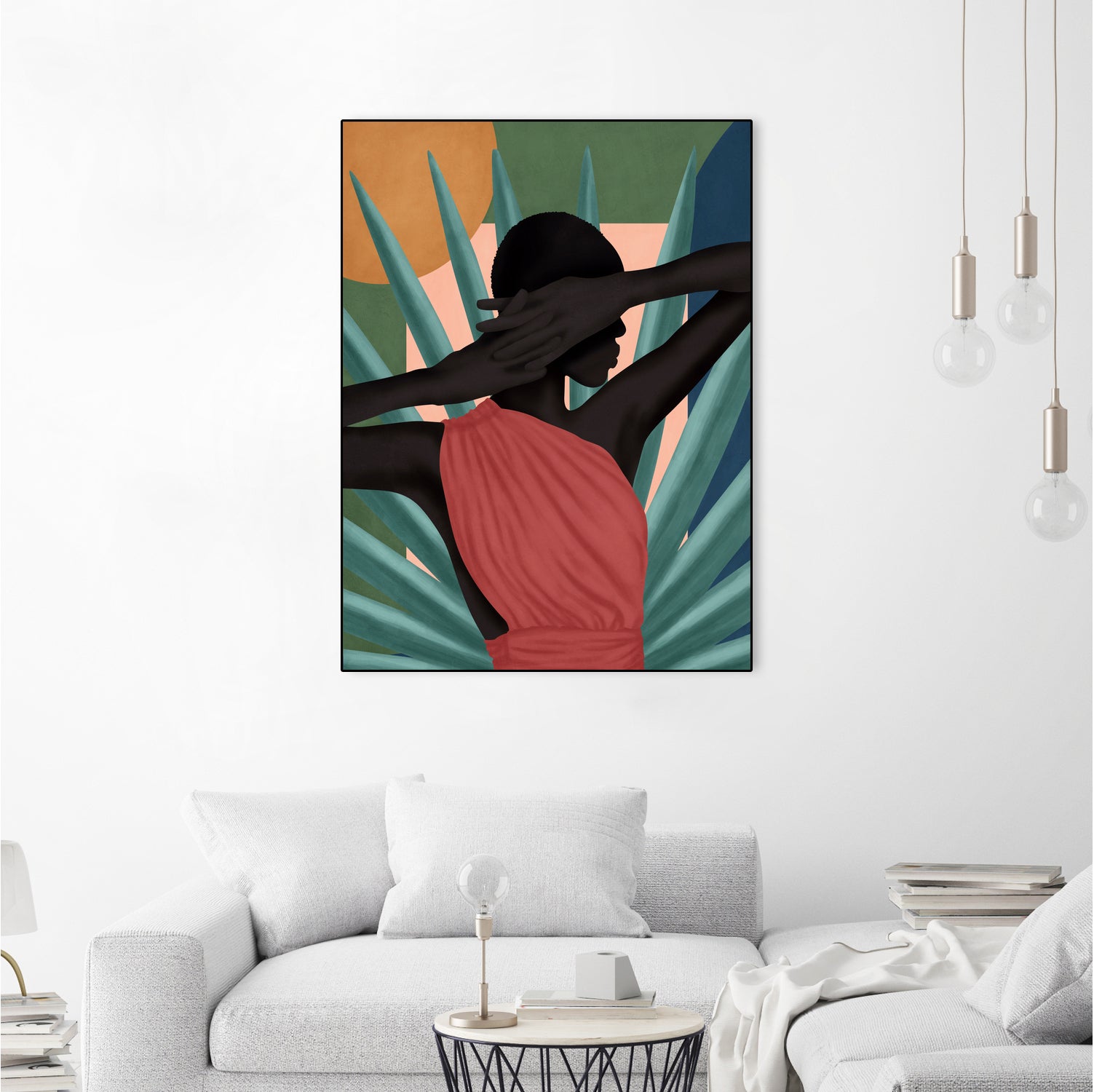 Pretty Misterious Woman by Mrs. Green on GIANT ART - green digital painting