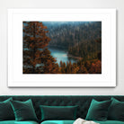 pine tree at Emerald Bay Lake Tahoe California USA by sutee monchitnukul on GIANT ART - red photo manipulation