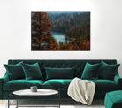 pine tree at Emerald Bay Lake Tahoe California USA by sutee monchitnukul on GIANT ART - red photo manipulation