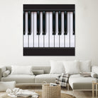 Piano by Rob Snow on GIANT ART - black vector illustration