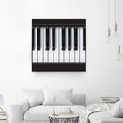 Piano by Rob Snow on GIANT ART - black vector illustration