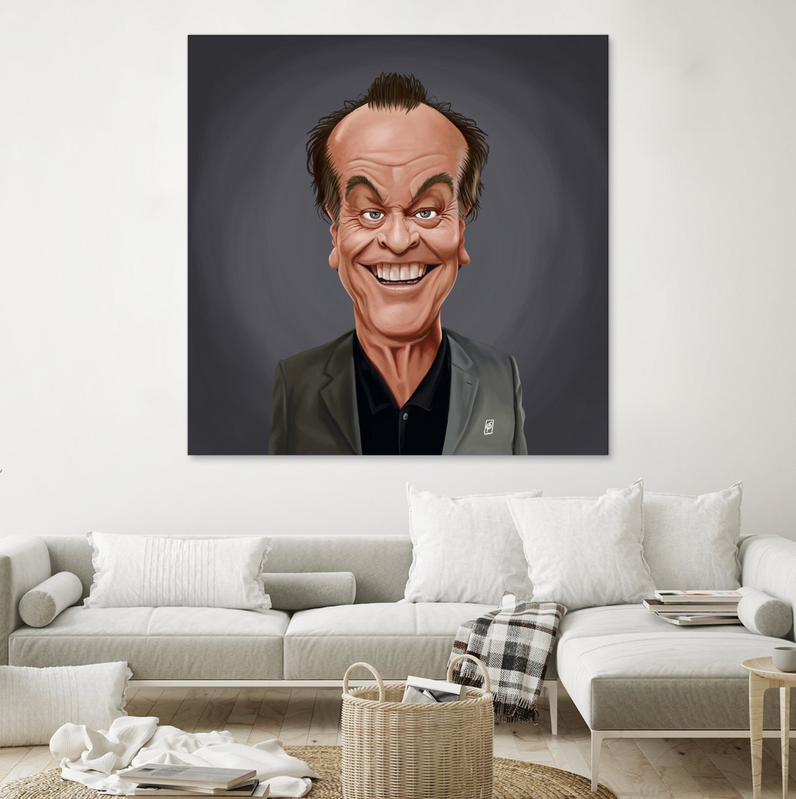 Jack Nicholson by Rob Snow on GIANT ART - brown digital painting