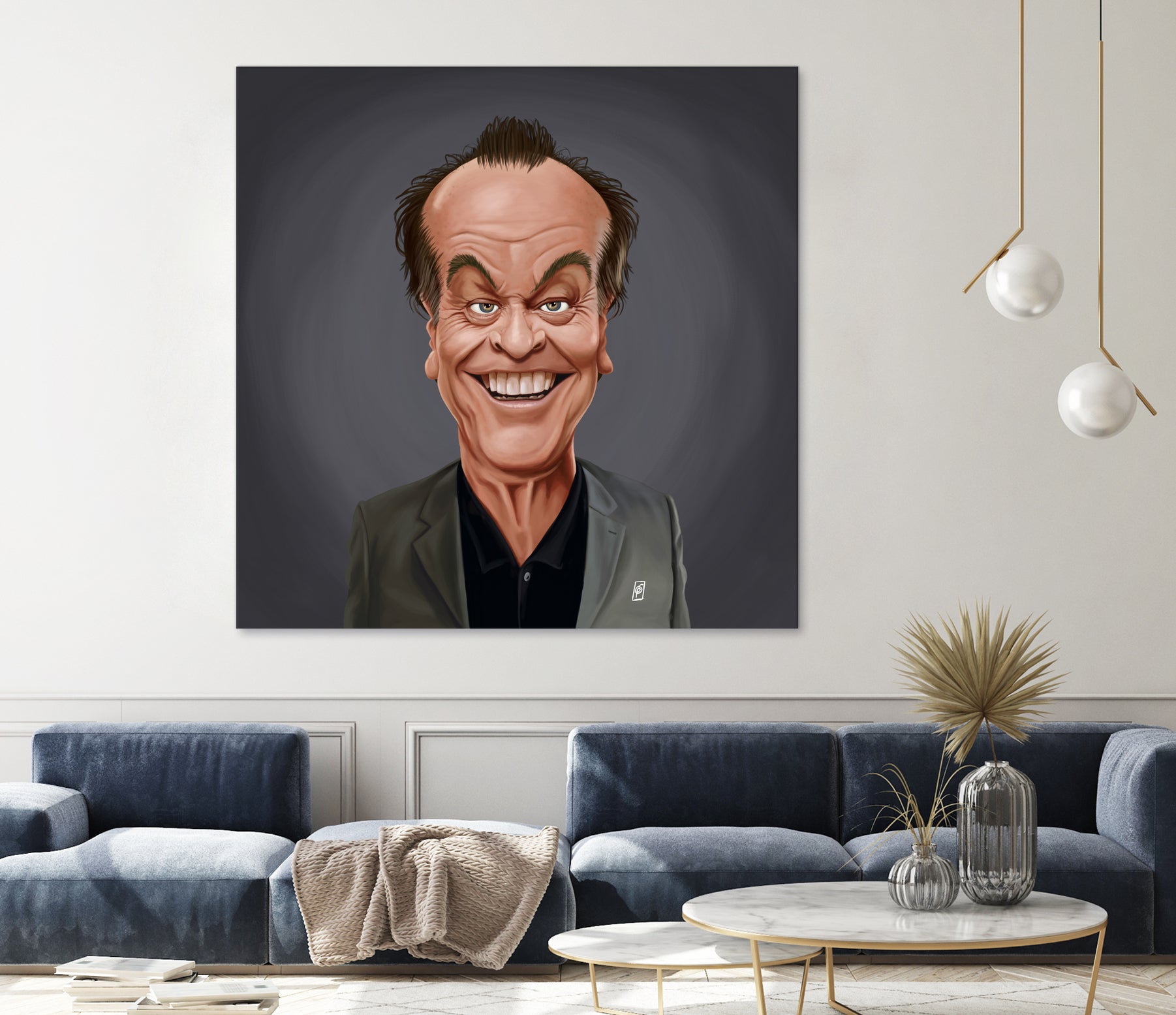 Jack Nicholson by Rob Snow on GIANT ART - brown digital painting