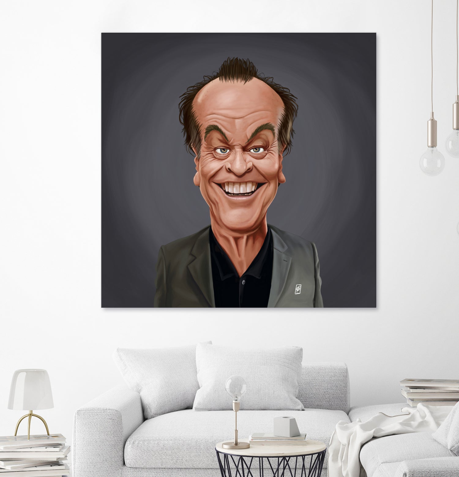 Jack Nicholson by Rob Snow on GIANT ART - brown digital painting