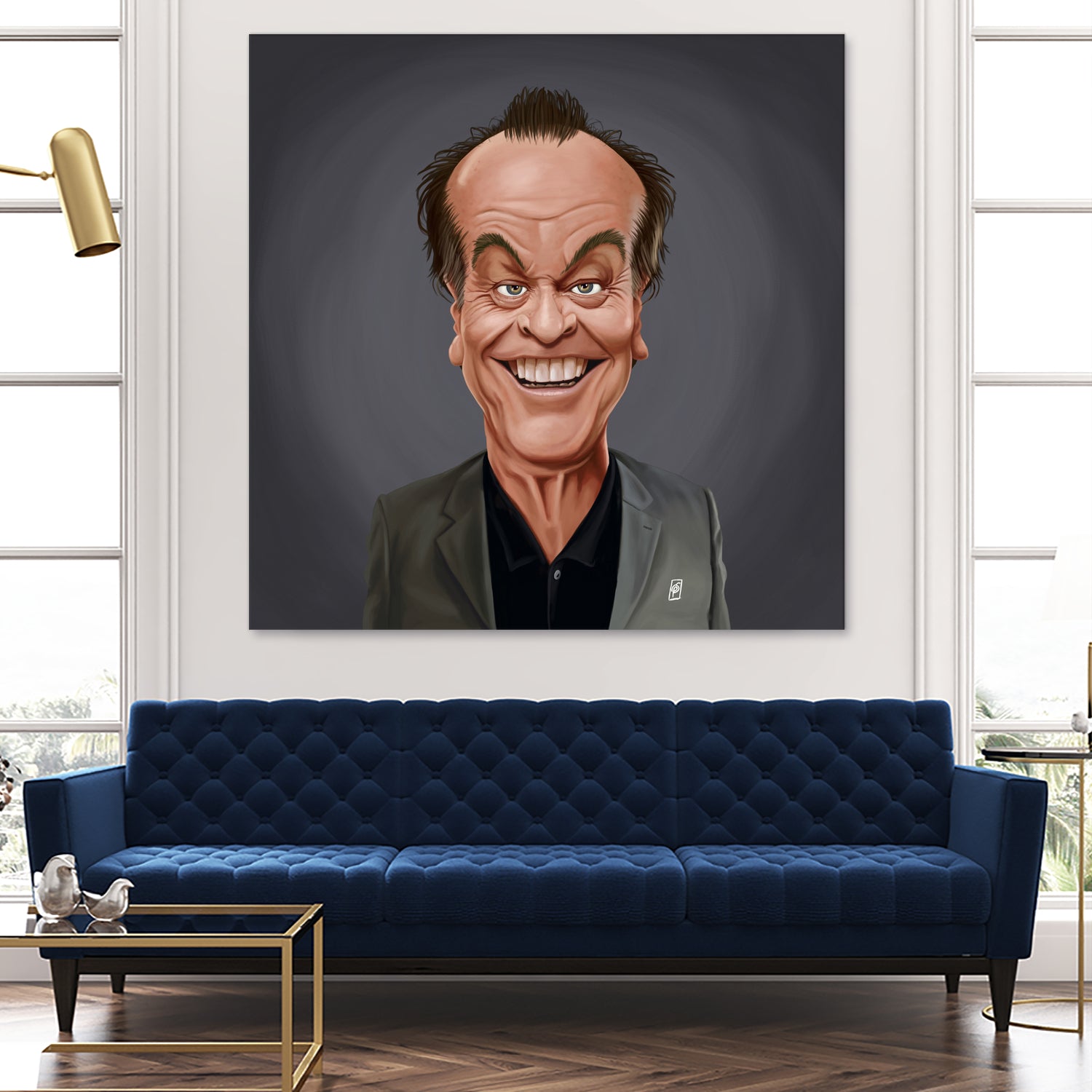 Jack Nicholson by Rob Snow on GIANT ART - brown digital painting