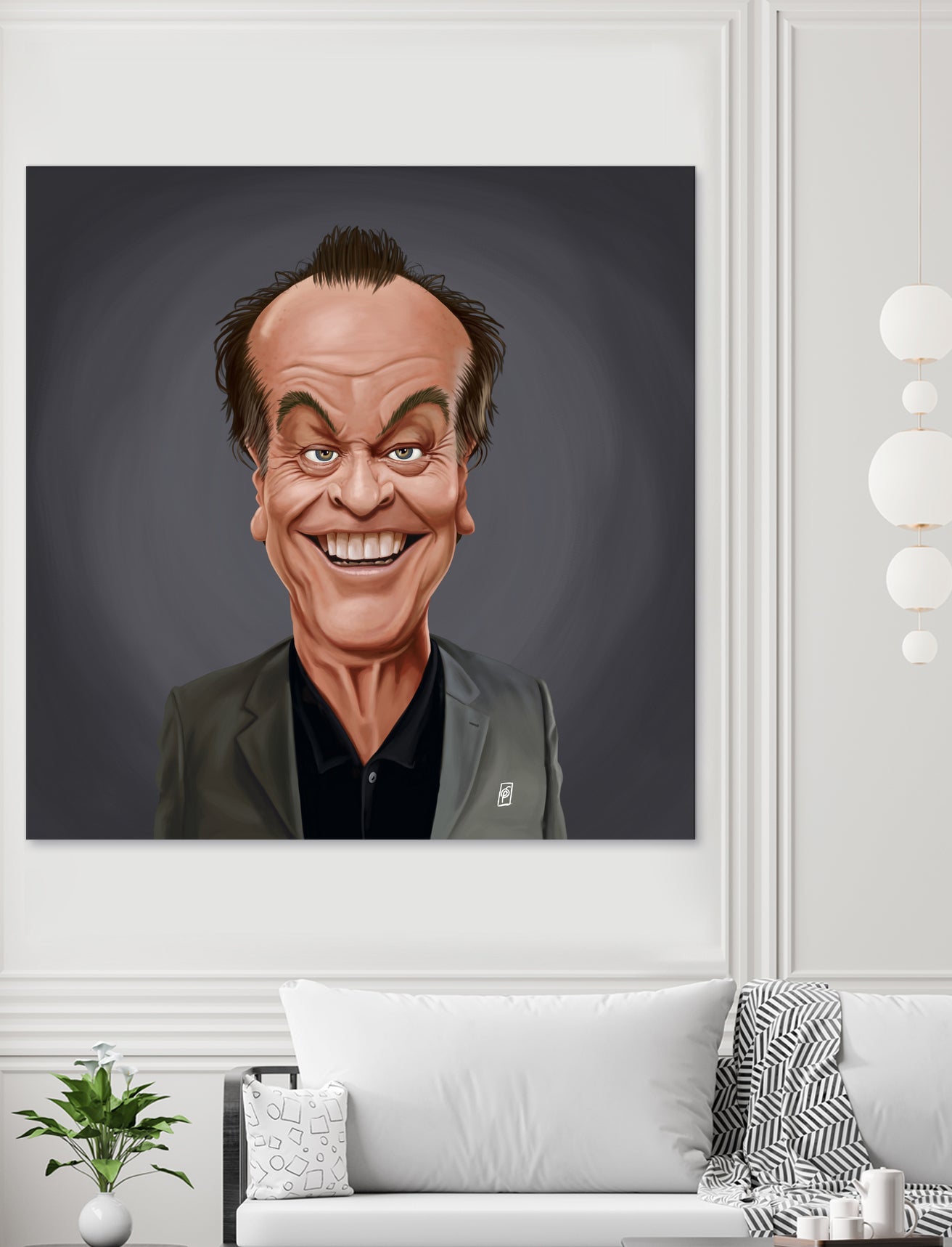 Jack Nicholson by Rob Snow on GIANT ART - brown digital painting