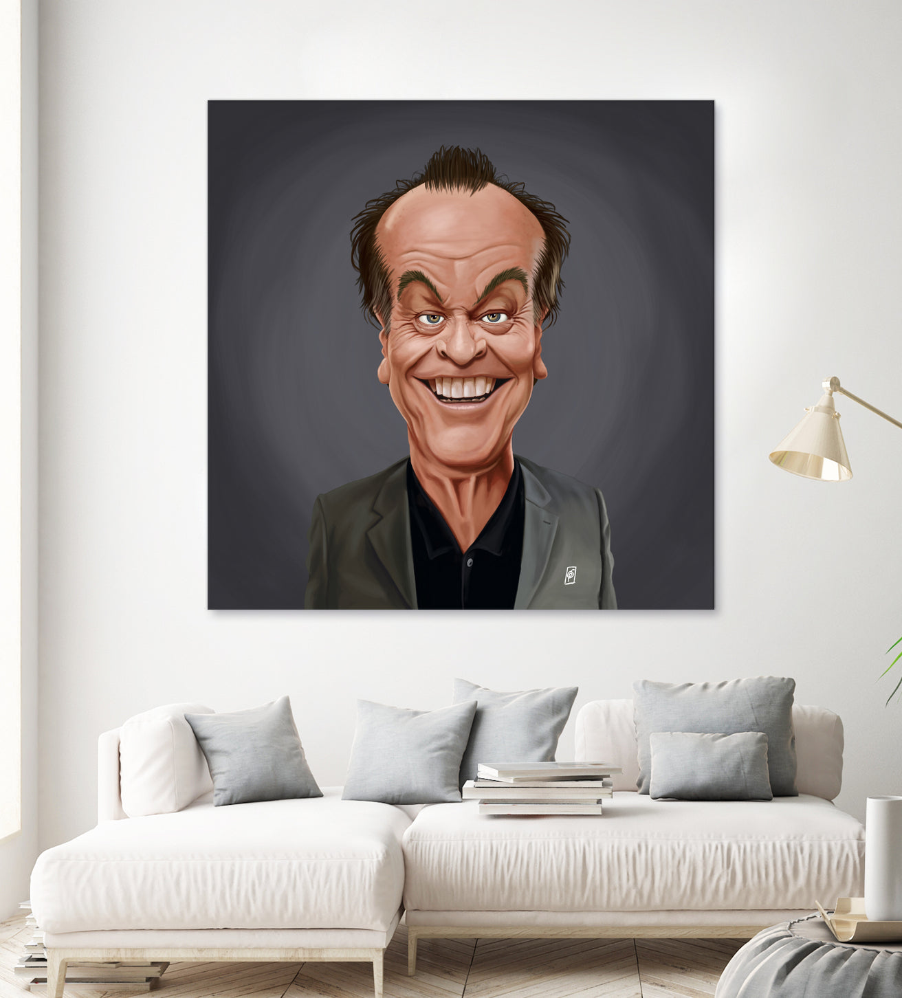 Jack Nicholson by Rob Snow on GIANT ART - brown digital painting