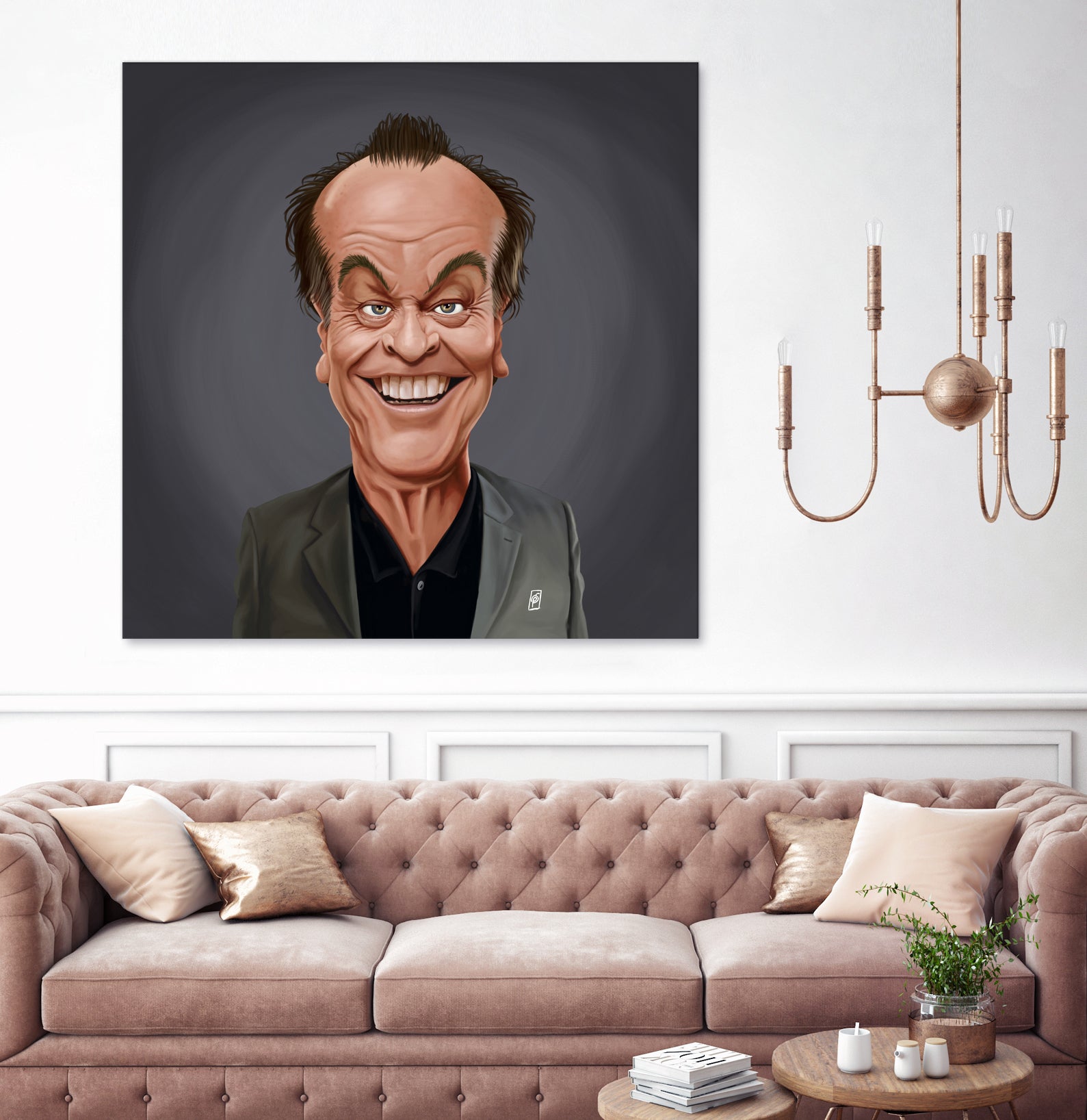 Jack Nicholson by Rob Snow on GIANT ART - brown digital painting