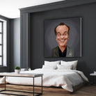 Jack Nicholson by Rob Snow on GIANT ART - brown digital painting