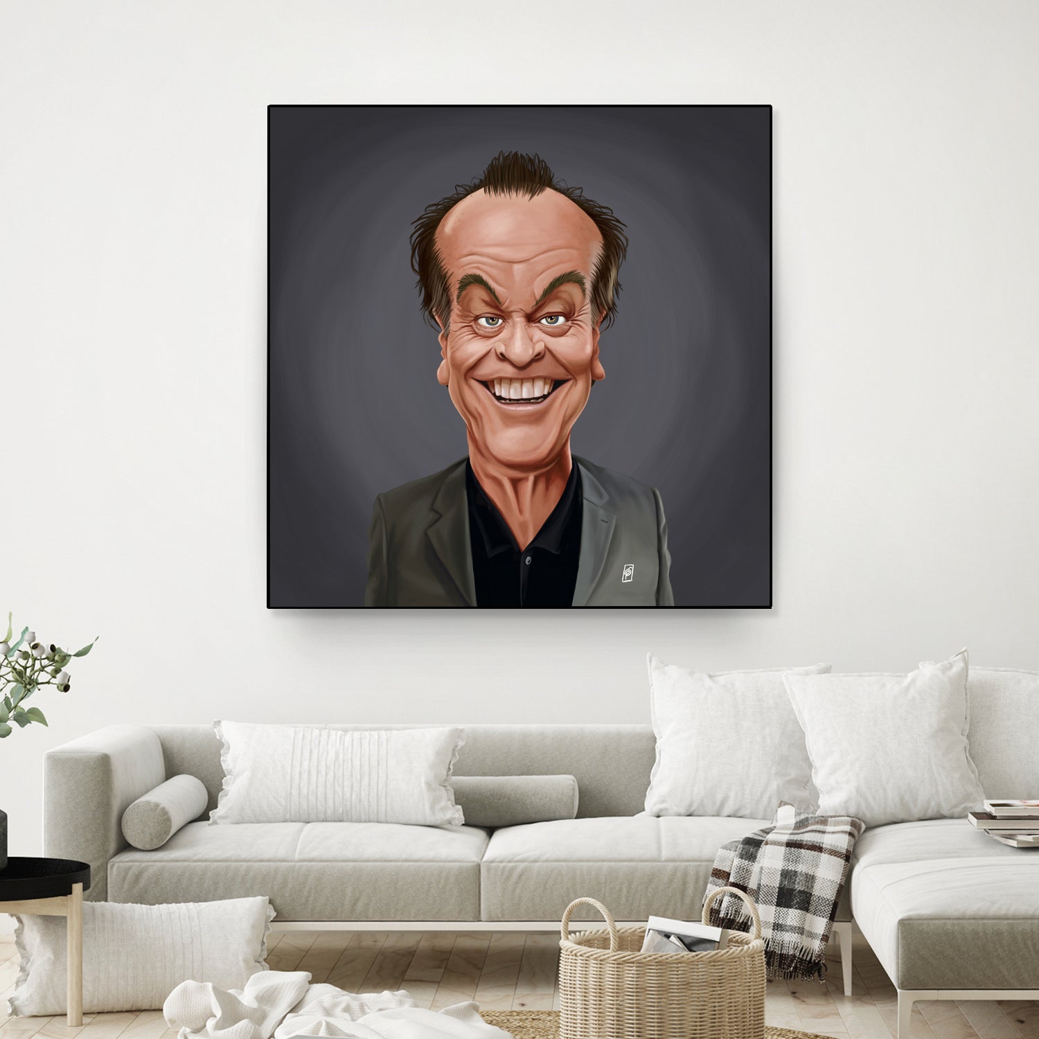 Jack Nicholson by Rob Snow on GIANT ART - brown digital painting