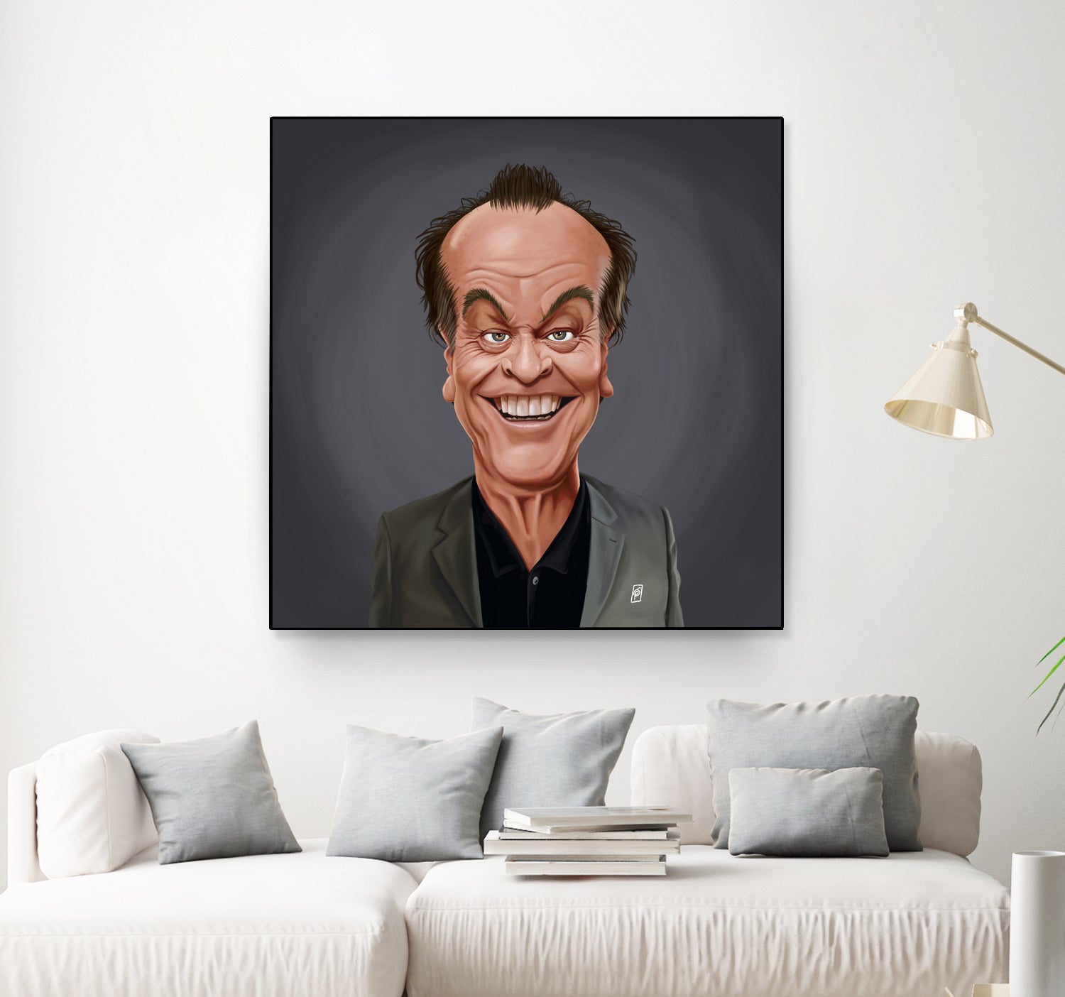 Jack Nicholson by Rob Snow on GIANT ART - brown digital painting