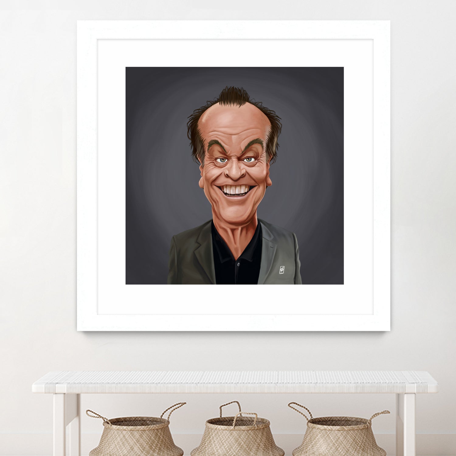 Jack Nicholson by Rob Snow on GIANT ART - brown digital painting