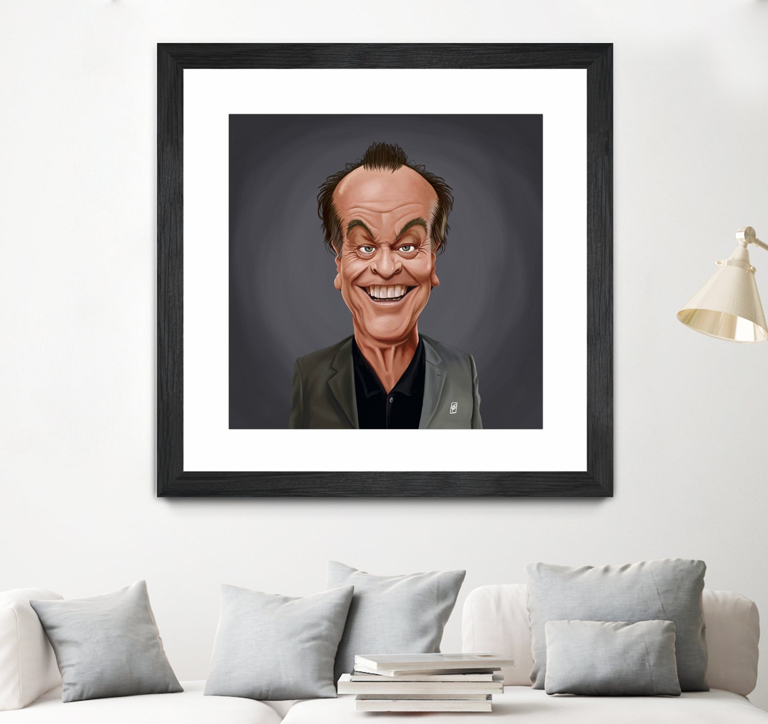 Jack Nicholson by Rob Snow on GIANT ART - brown digital painting