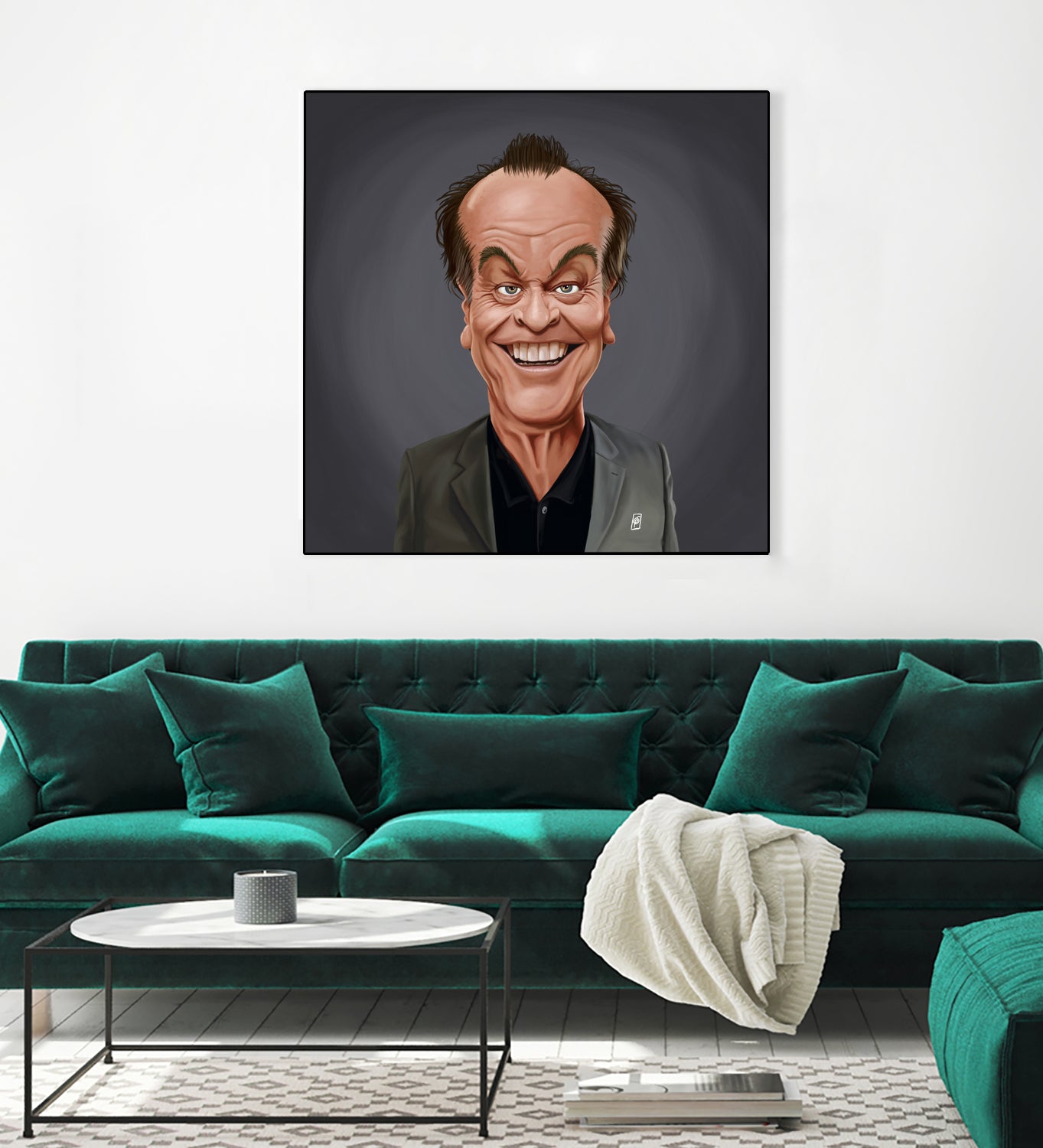 Jack Nicholson by Rob Snow on GIANT ART - brown digital painting