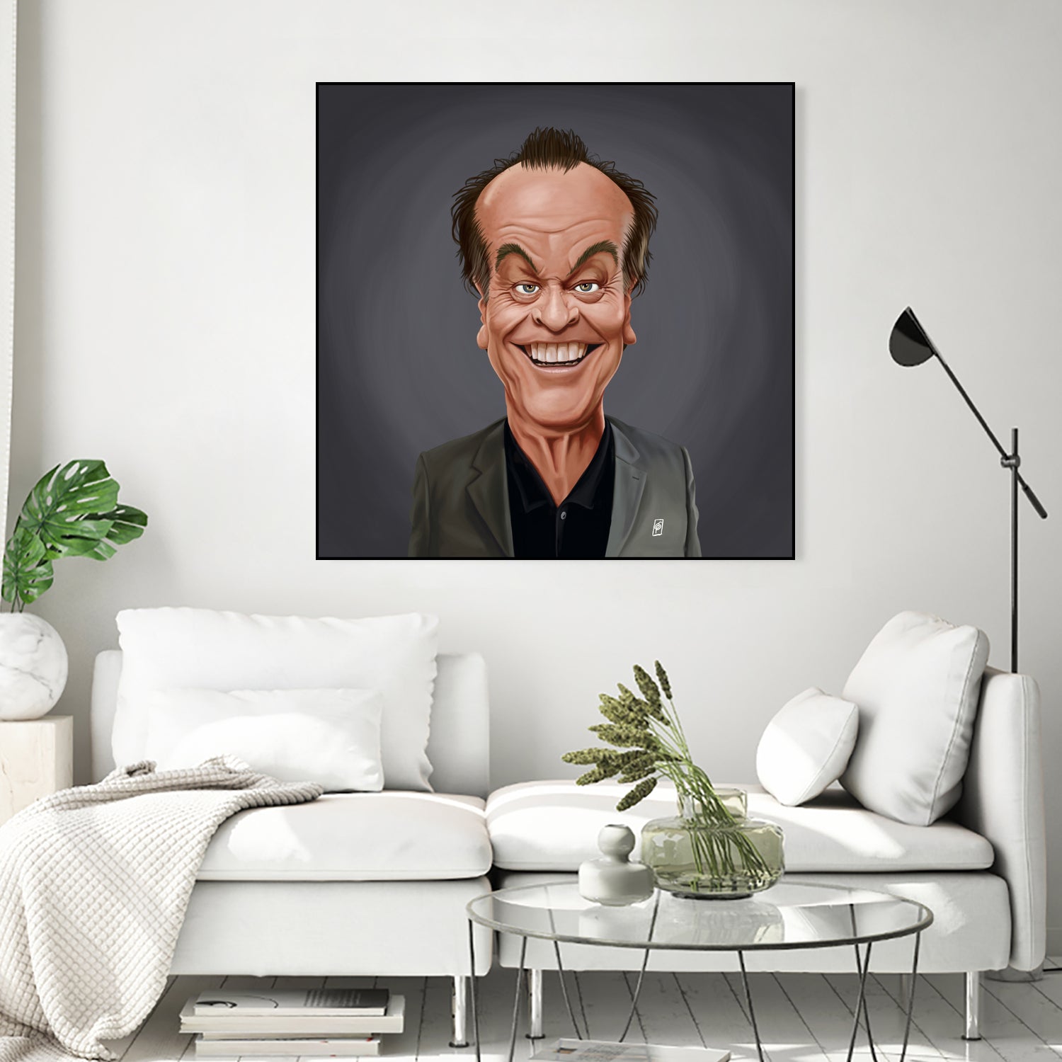 Jack Nicholson by Rob Snow on GIANT ART - brown digital painting