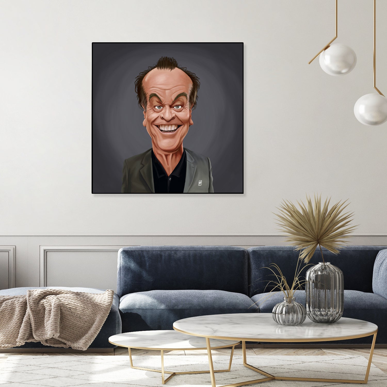 Jack Nicholson by Rob Snow on GIANT ART - brown digital painting