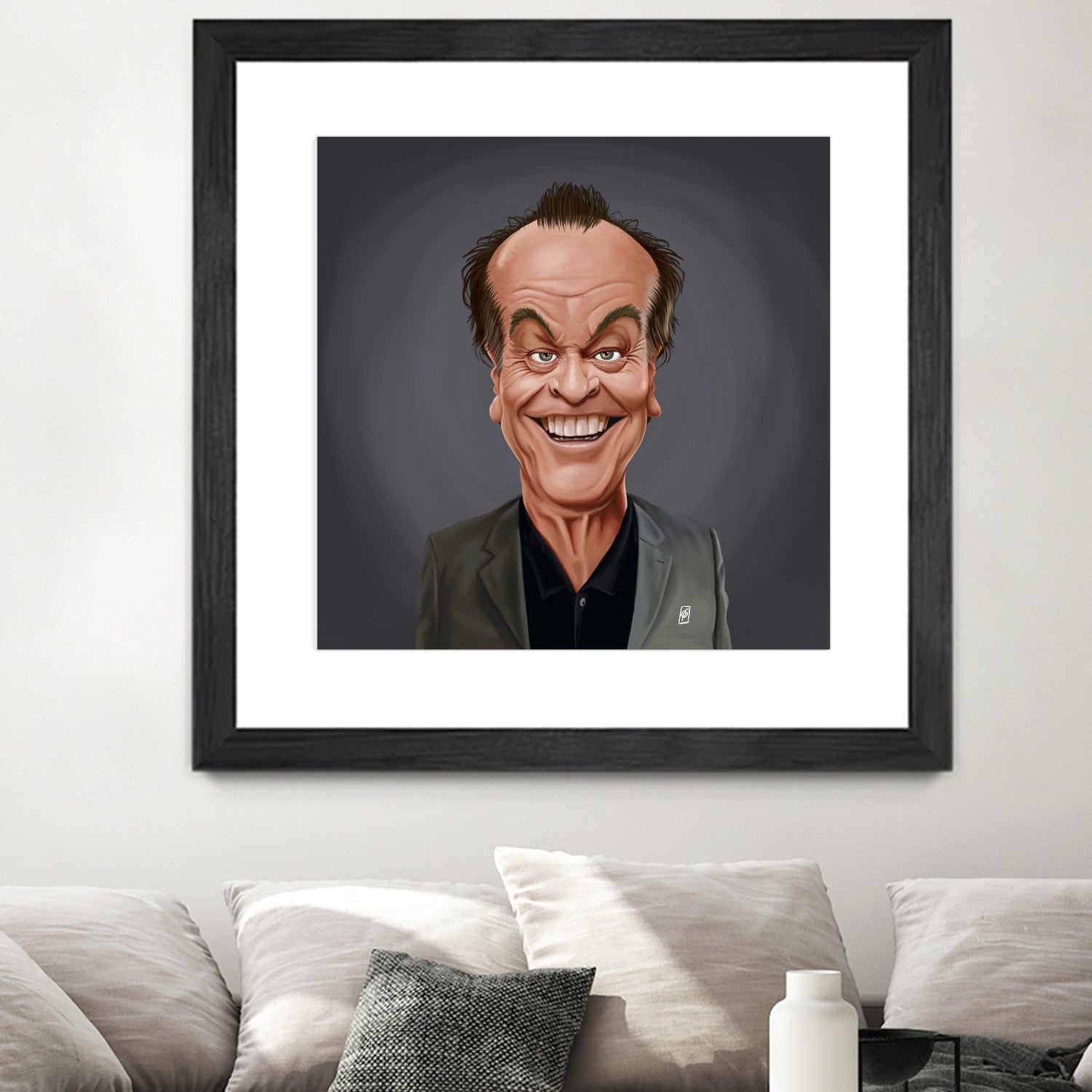 Jack Nicholson by Rob Snow on GIANT ART - brown digital painting