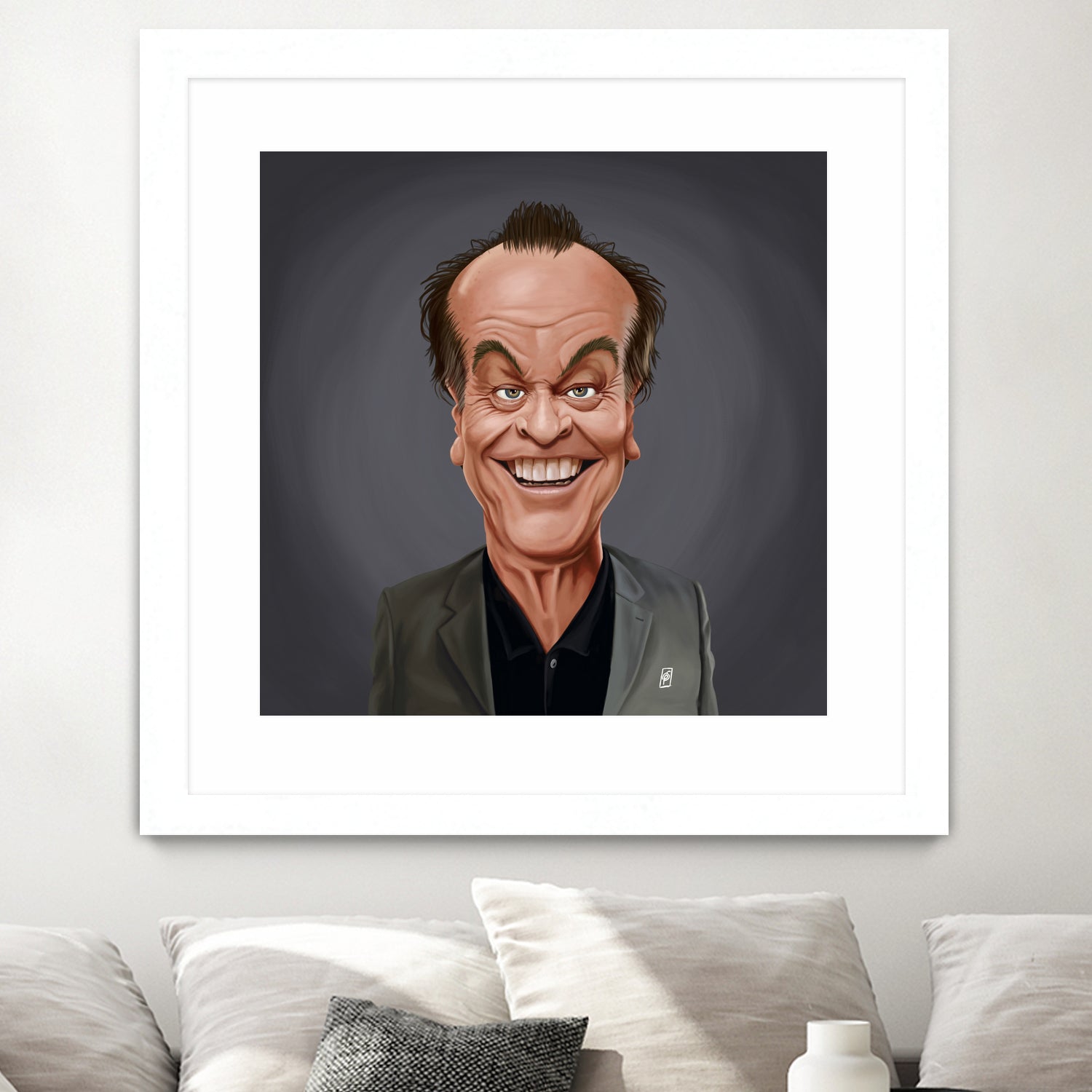 Jack Nicholson by Rob Snow on GIANT ART - brown digital painting