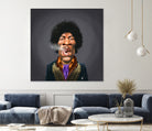 Jimi Hendrix by Rob Snow on GIANT ART - brown digital painting