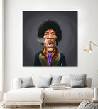 Jimi Hendrix by Rob Snow on GIANT ART - brown digital painting