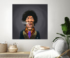 Jimi Hendrix by Rob Snow on GIANT ART - brown digital painting