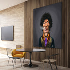 Jimi Hendrix by Rob Snow on GIANT ART - brown digital painting